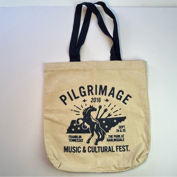 Pilgrimage Music Festival Canvas Tote Bag, 2016 authentic promo tote - Picture 2 of 8